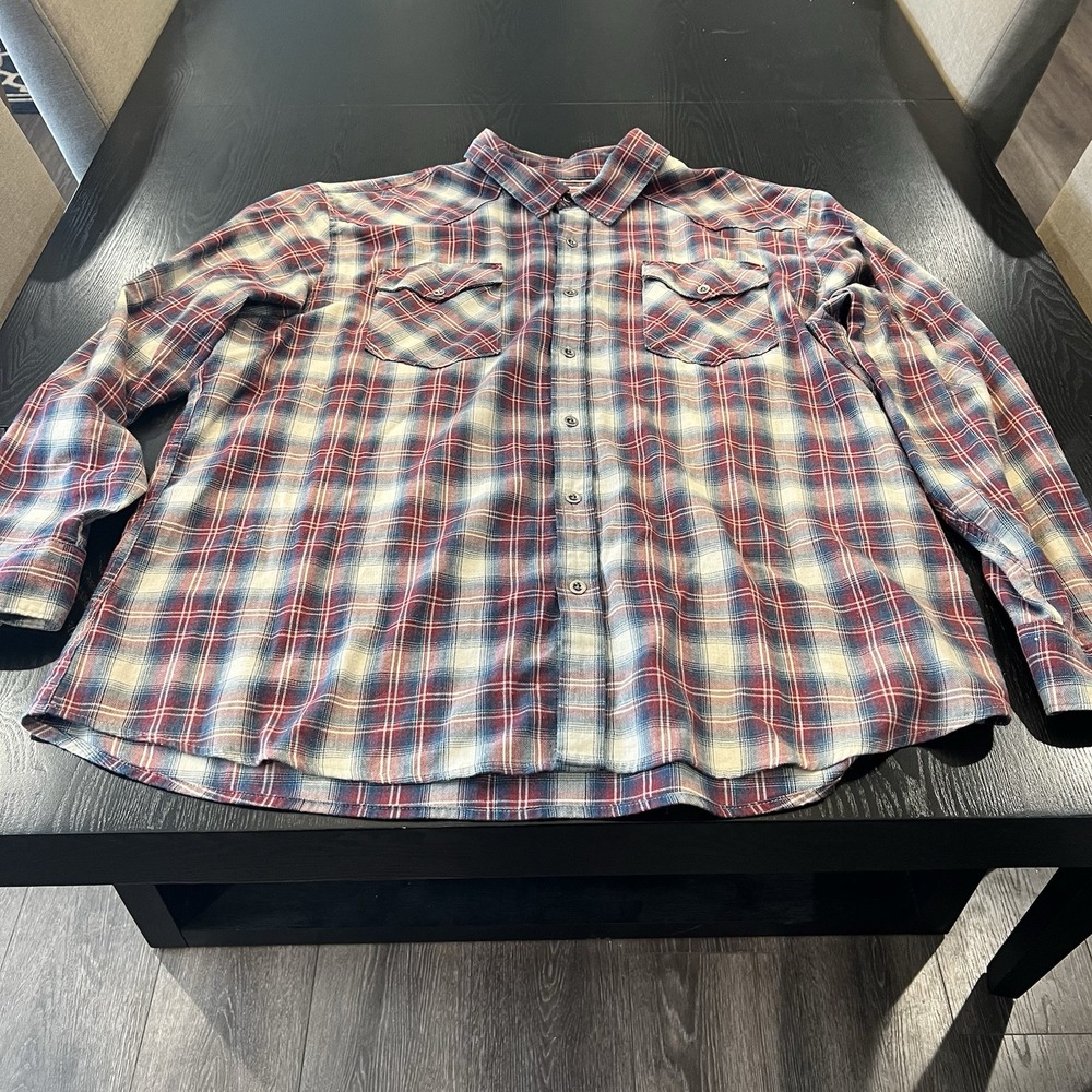 Wrangler Long Sleeve Plaid Flannel-men's‎